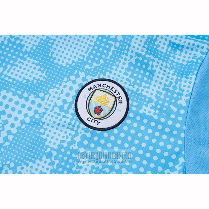 Chandal del Manchester City Manga Corta 2025-2026 Azul - Pantalon Corto